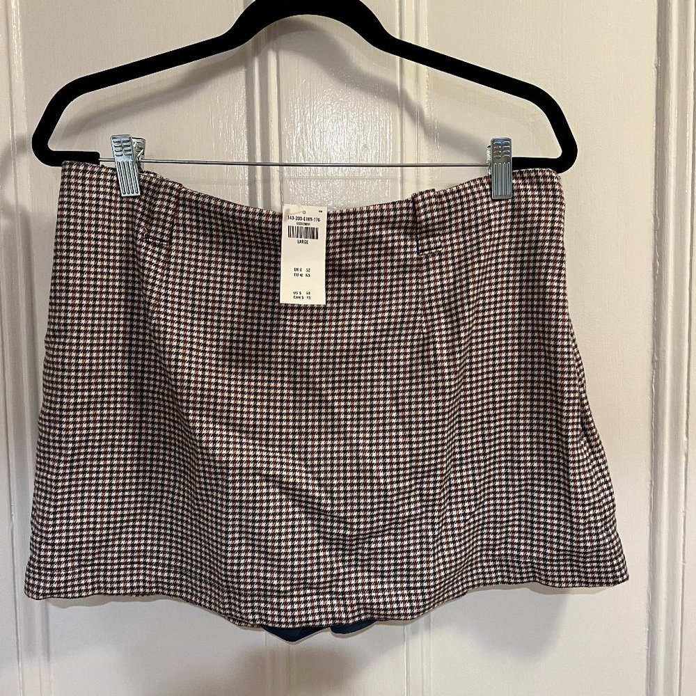 NWT Abercrombie & Fitch Tweed Mini Skit